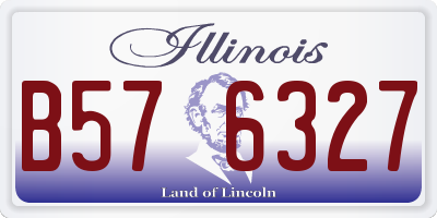 IL license plate B576327