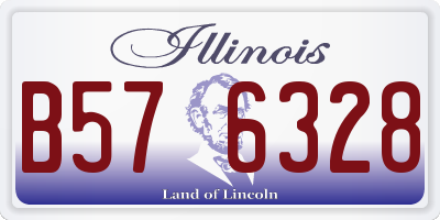 IL license plate B576328