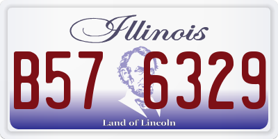 IL license plate B576329