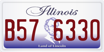 IL license plate B576330