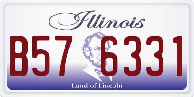 IL license plate B576331