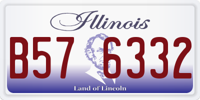 IL license plate B576332