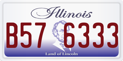 IL license plate B576333