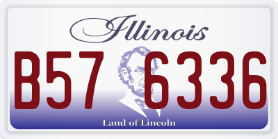 IL license plate B576336