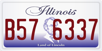 IL license plate B576337
