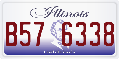IL license plate B576338