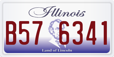 IL license plate B576341