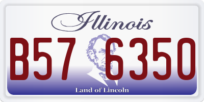 IL license plate B576350