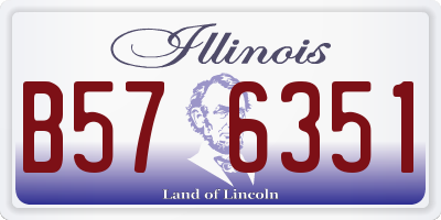 IL license plate B576351