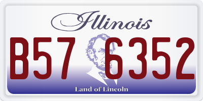 IL license plate B576352