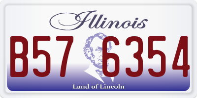 IL license plate B576354