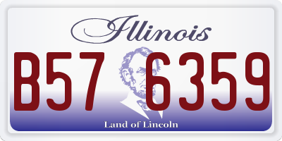 IL license plate B576359