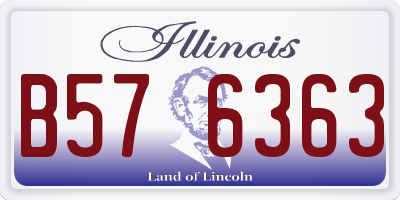 IL license plate B576363