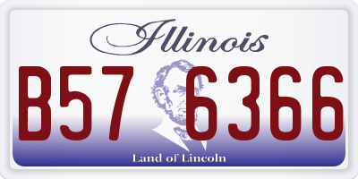 IL license plate B576366