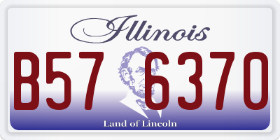 IL license plate B576370