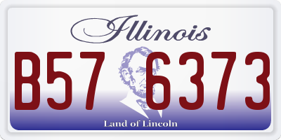 IL license plate B576373
