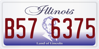 IL license plate B576375