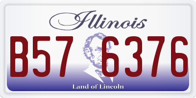 IL license plate B576376
