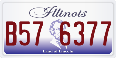 IL license plate B576377