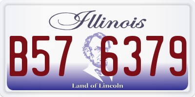 IL license plate B576379