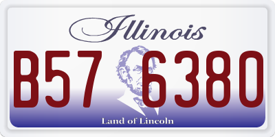 IL license plate B576380