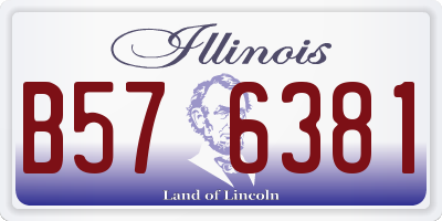 IL license plate B576381