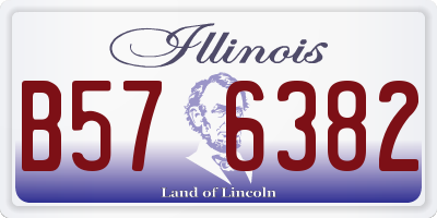 IL license plate B576382