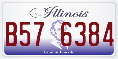 IL license plate B576384