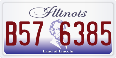 IL license plate B576385