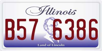 IL license plate B576386