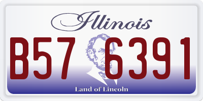 IL license plate B576391