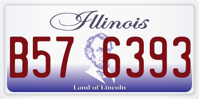 IL license plate B576393
