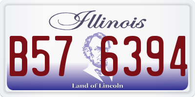 IL license plate B576394