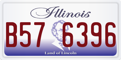 IL license plate B576396