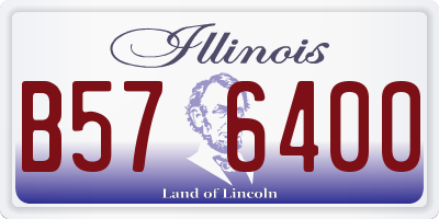 IL license plate B576400