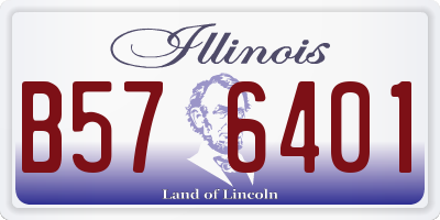 IL license plate B576401