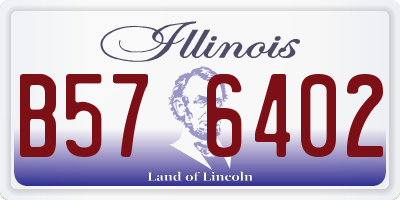 IL license plate B576402