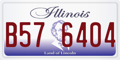 IL license plate B576404