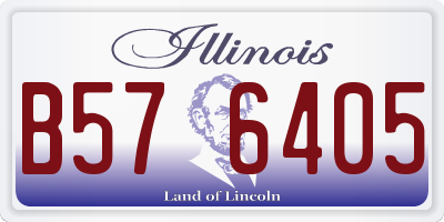 IL license plate B576405