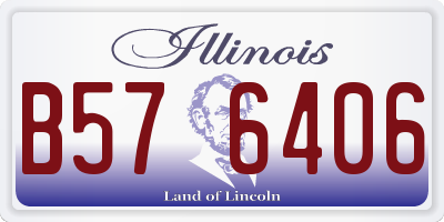 IL license plate B576406