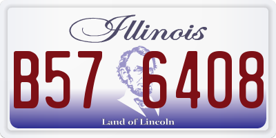 IL license plate B576408