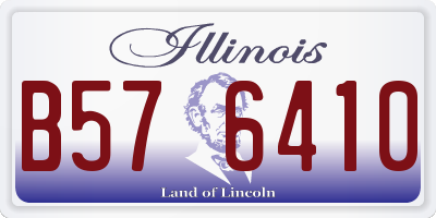 IL license plate B576410