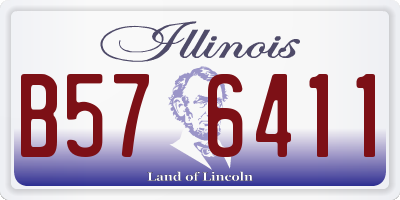 IL license plate B576411