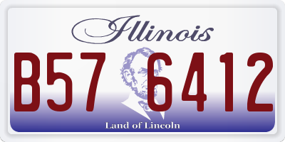 IL license plate B576412