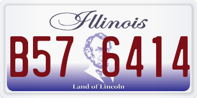 IL license plate B576414