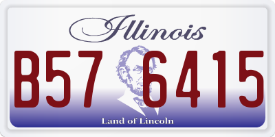 IL license plate B576415