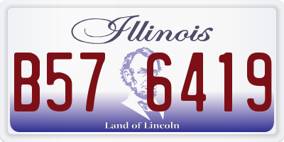 IL license plate B576419