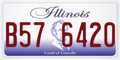 IL license plate B576420