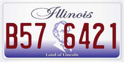 IL license plate B576421