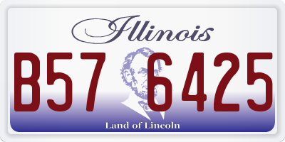 IL license plate B576425